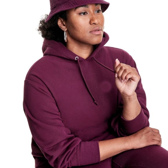 Champion Reverse Weave Hoodie Sweatshirt Dark Berry Purple Fleece GF68 T1F Fleec - Picture 8 of 9